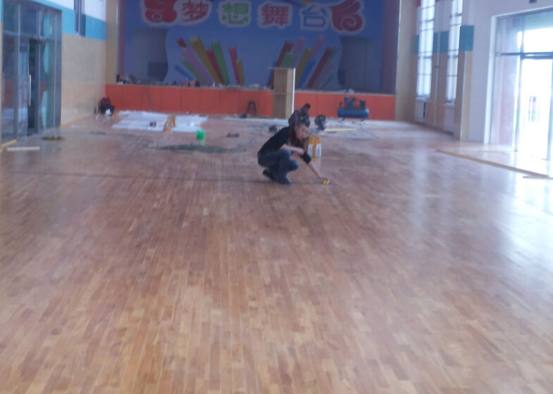 羽毛球地板安裝工程案例 羽毛球地板安裝工程案例